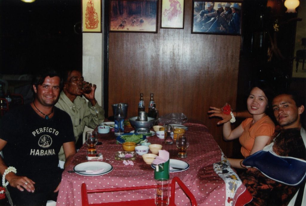 Josh and Jason With The Jewl Smugglers Having Lunch