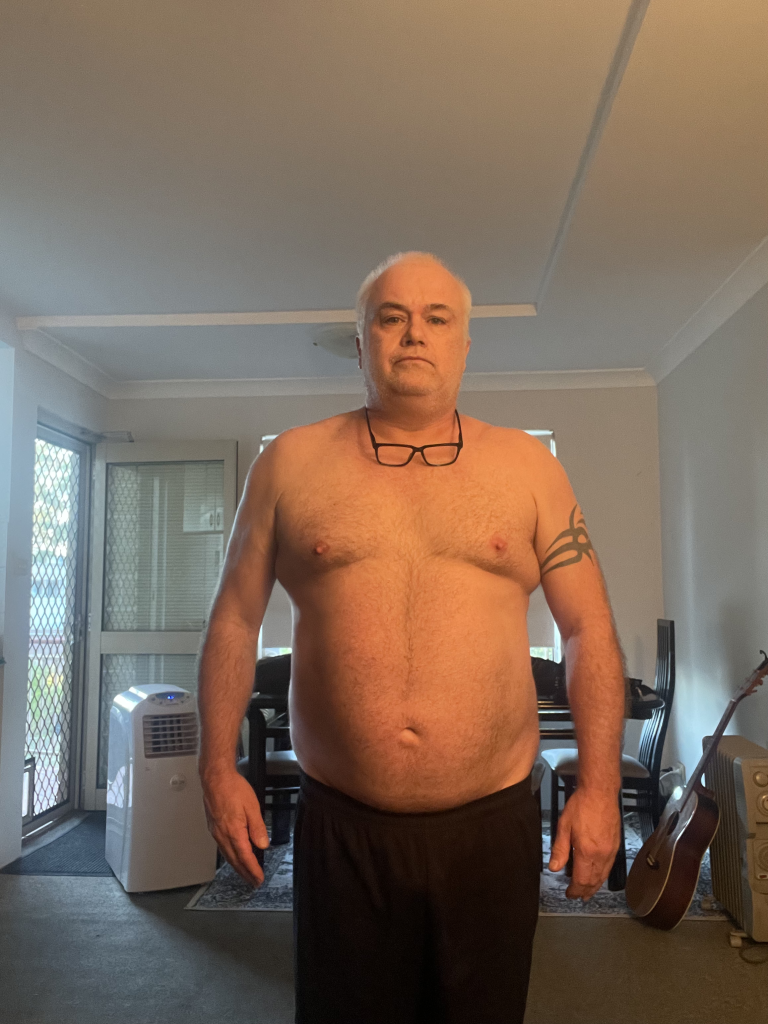 1st feb front weight loss photo 30 days in