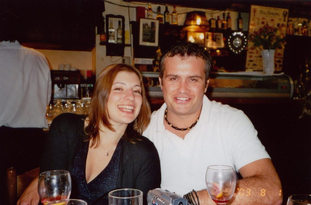 Monique and Jason London 2003